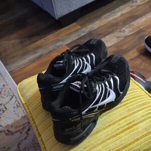 Nike Black and Silver Air Max Torch 4 Athletic Sneakers